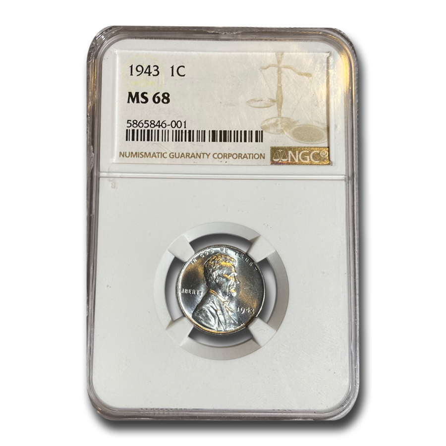 Buy 1943 Lincoln Cent MS-68 NGC