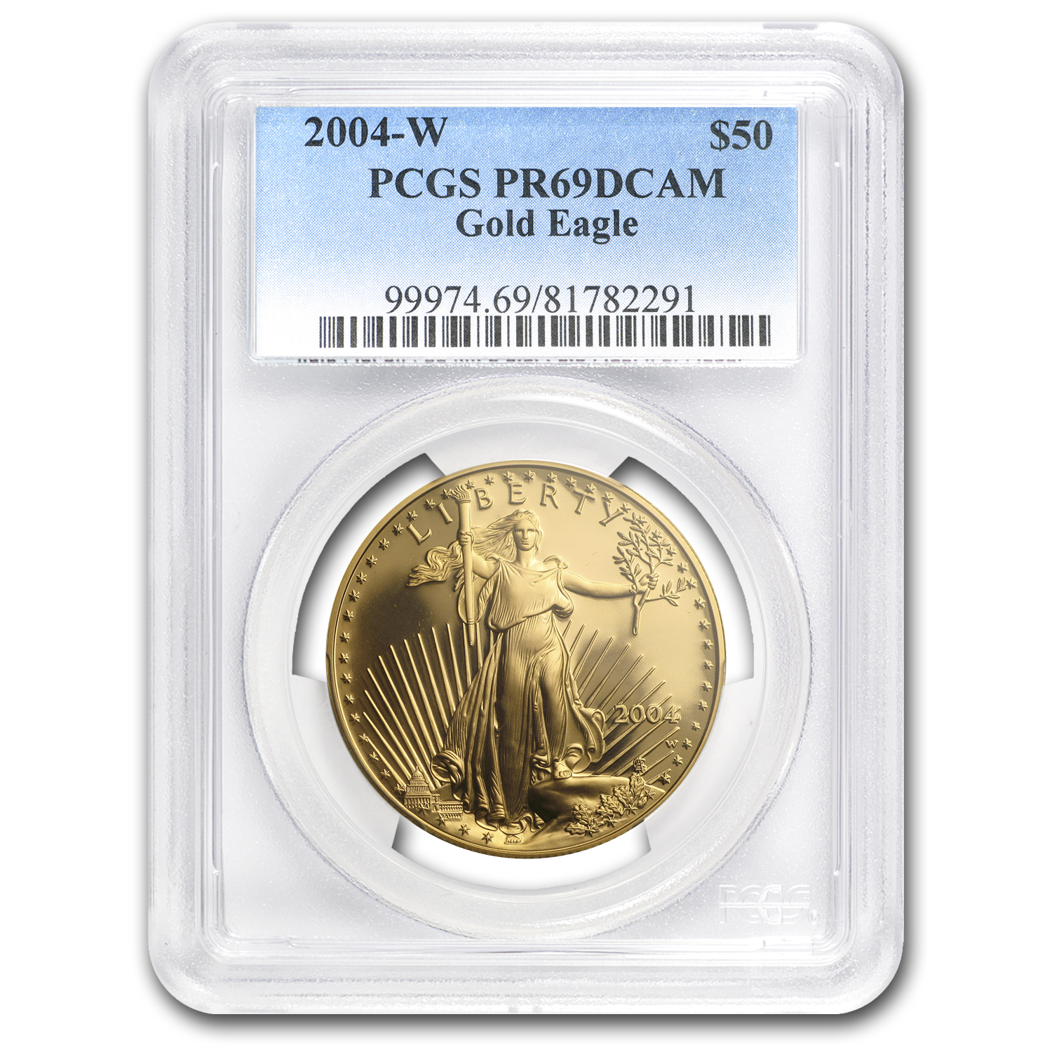 Buy 2004-W 1 oz Proof American Gold Eagle PR-69 DCAM PCGS