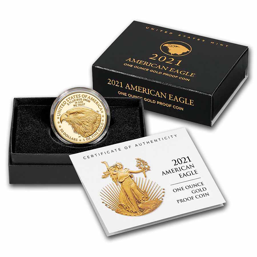 Buy 2021-W 1 oz Proof American Gold Eagle (w/Box & COA, Type 2)