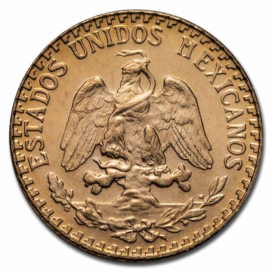 Buy 1945 Mexico Gold 2 Pesos BU (New Dies Restrike)