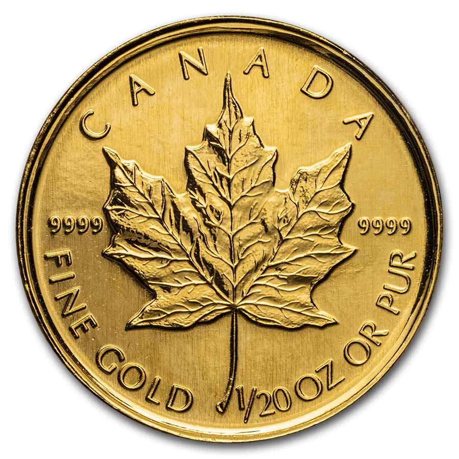 Buy 1993 Canada 1/20 oz Gold Maple Leaf BU - Click Image to Close