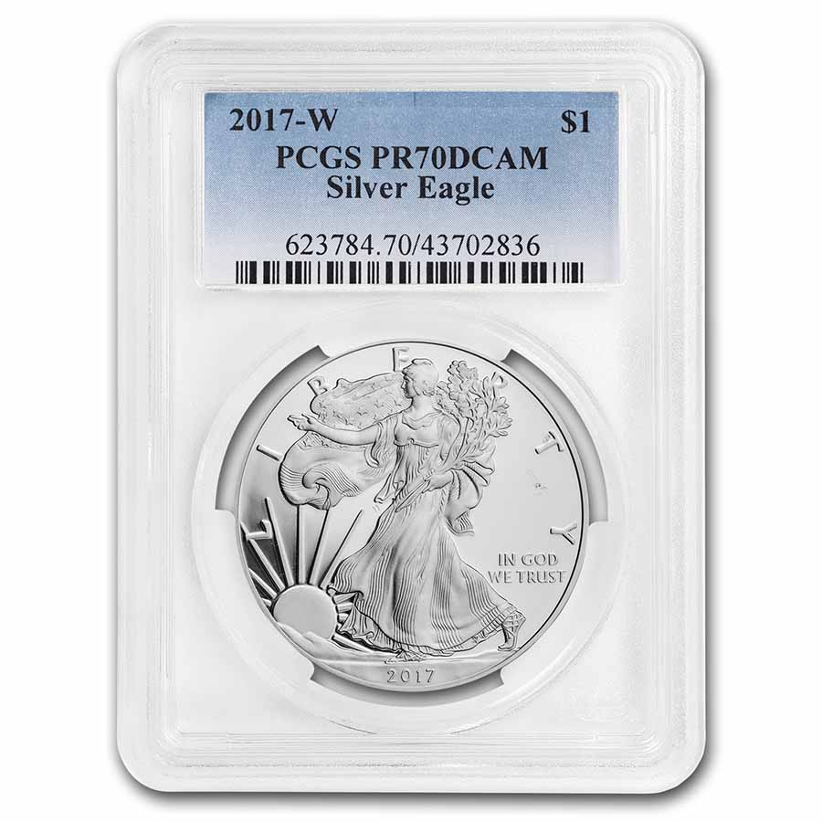 Buy 2017-W Proof American Silver Eagle PR-70 PCGS