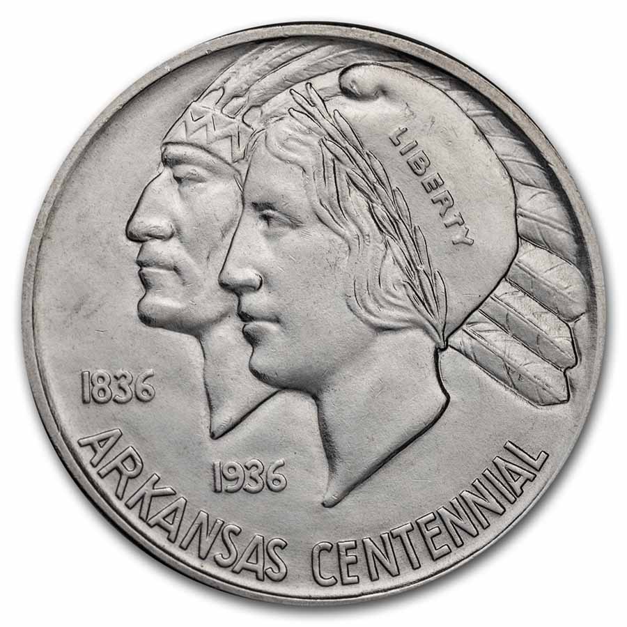 Buy 1938-D Arkansas Centennial Half Dollar Commem BU - Click Image to Close