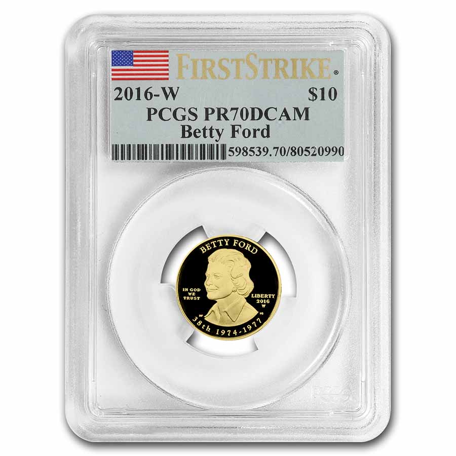 Buy 2016-W 1/2 oz Gold Betty Ford PR-70 PCGS (First Strike)