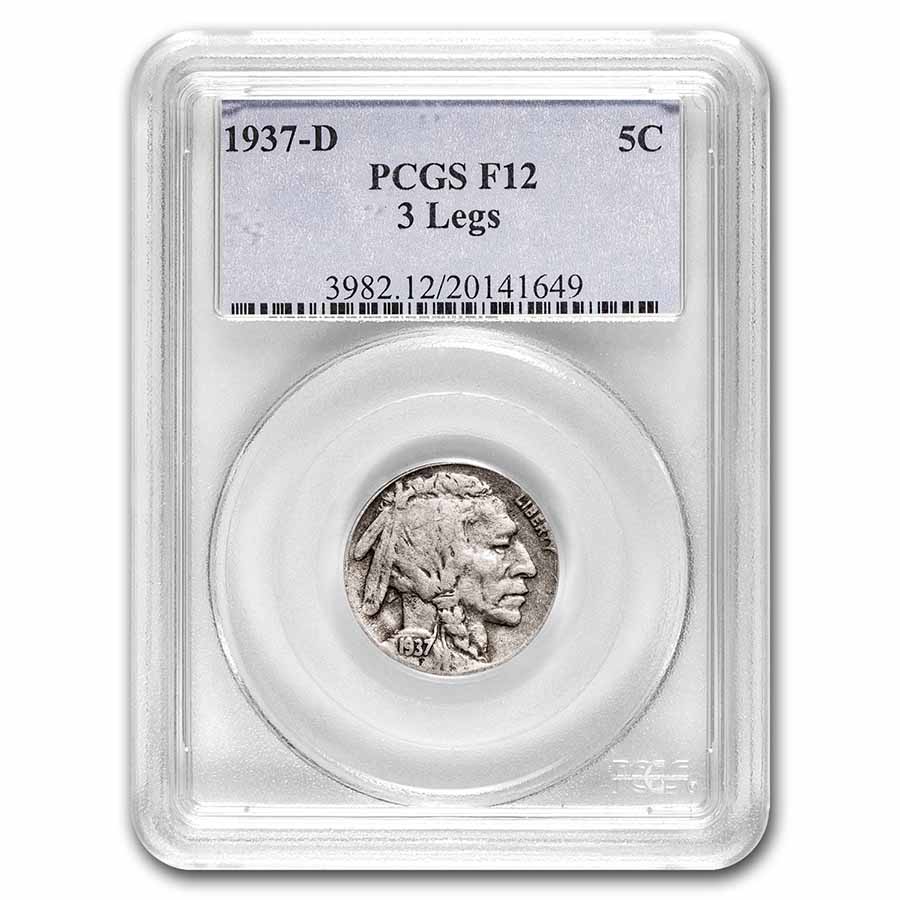 Buy 1937-D 3-Legged Buffalo Nickel Fine-12 PCGS