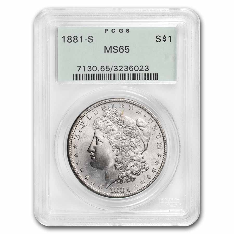 Buy 1878-1904 Morgan Dollars MS-65 PCGS (OGH, Toned)