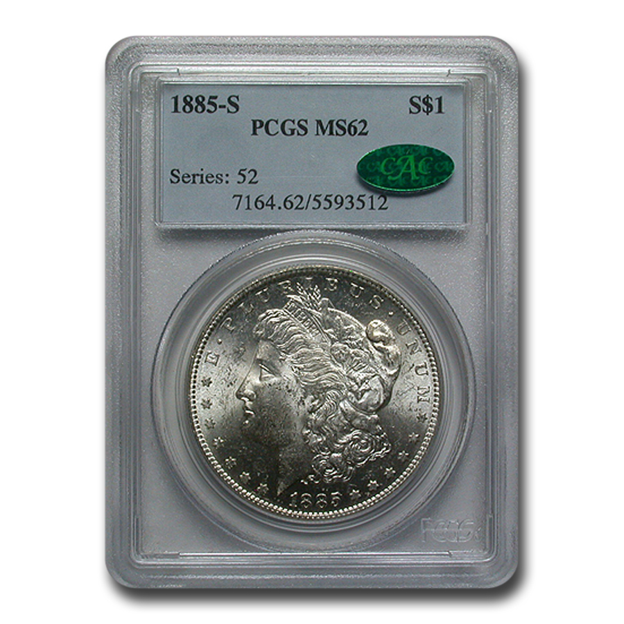 Buy 1885-S Morgan Dollar MS-62 PCGS CAC