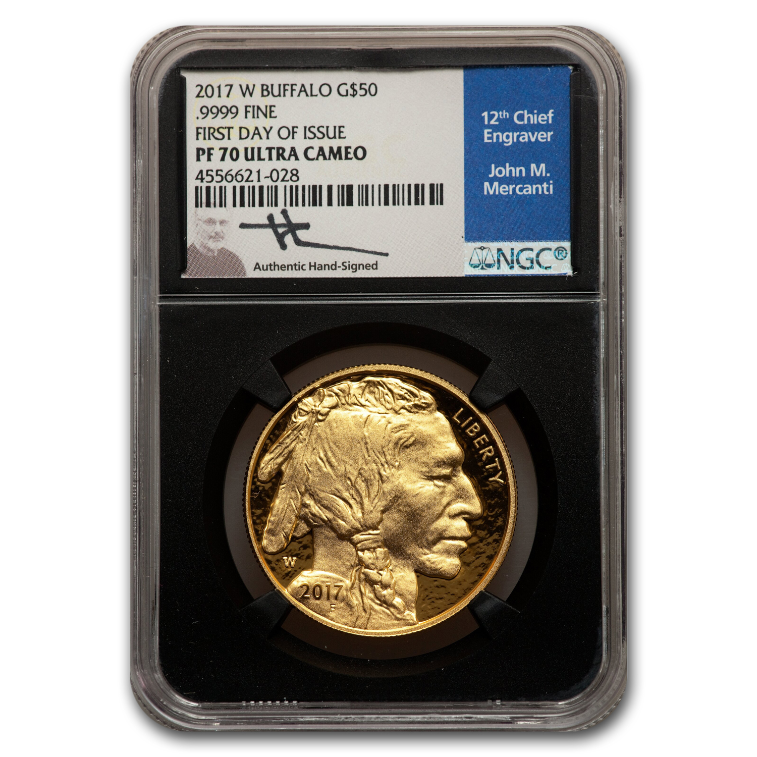 Buy 2017-W 1 oz Proof Gold Buffalo PF-70 NGC (FDI, Mercanti, Black)