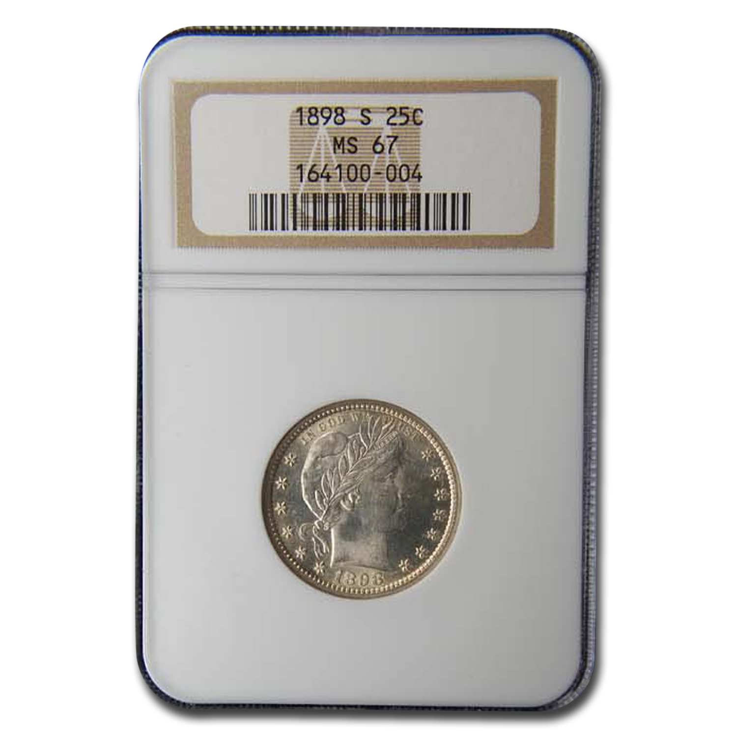 Buy 1898-S Barber Quarter MS-67 NGC