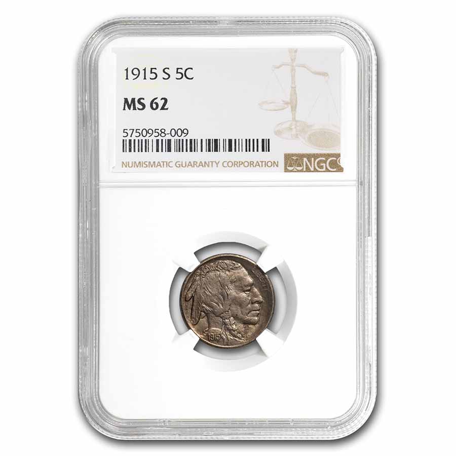 Buy 1915-S Buffalo Nickel MS-62 NGC