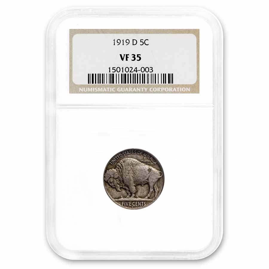 Buy 1919-D Buffalo Nickel VF-35 NGC