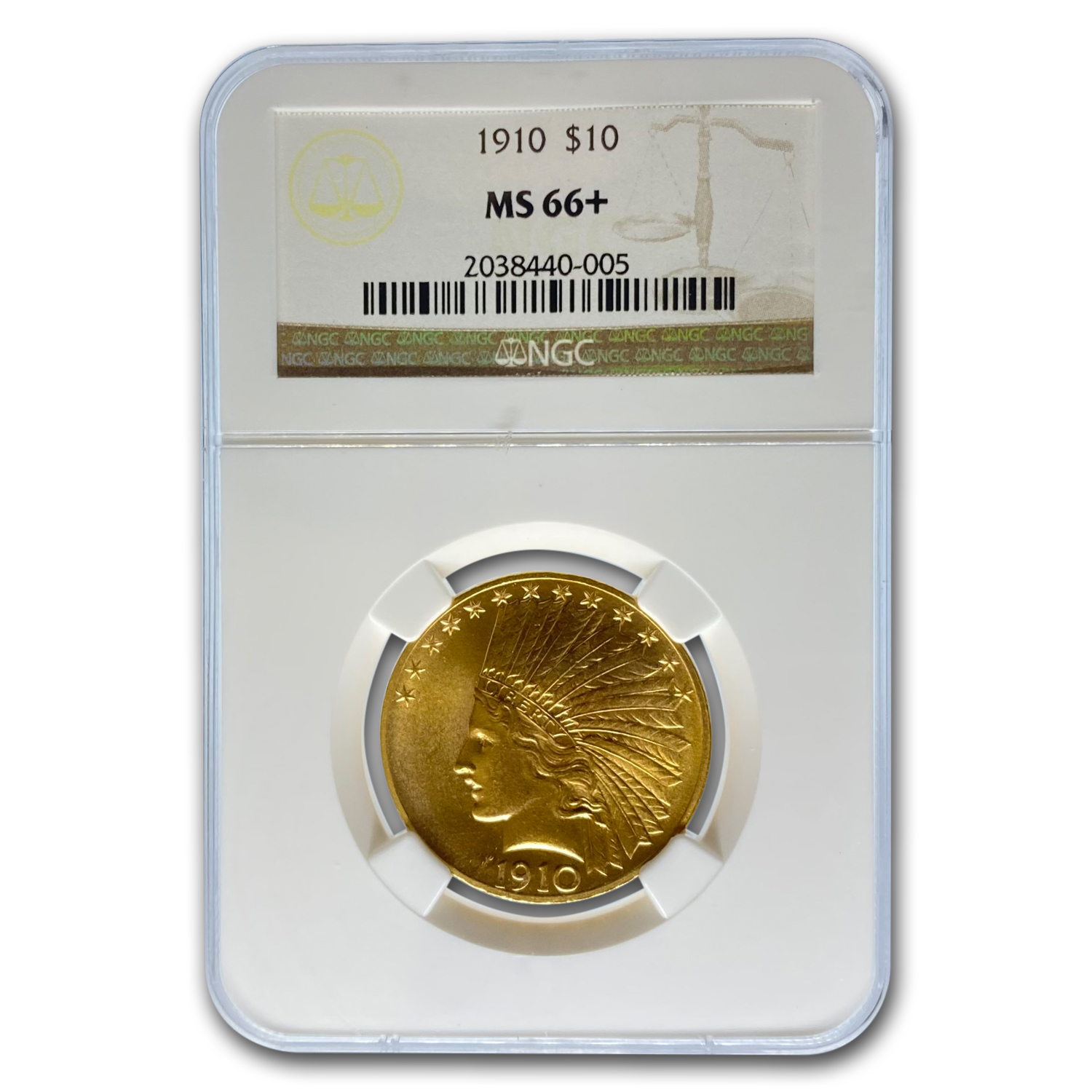 Buy 1910 $10 Indian Gold Eagle MS-66+ NGC
