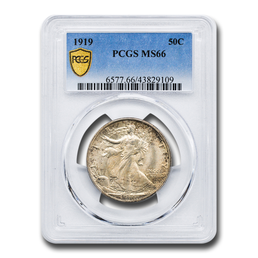 Buy 1919 Walking Liberty Half Dollar MS-66 PCGS