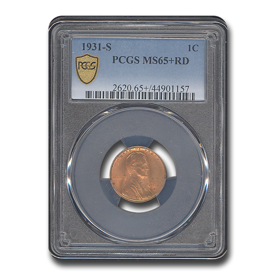 Buy 1931-S Lincoln Cent MS-65+ PCGS (Red)