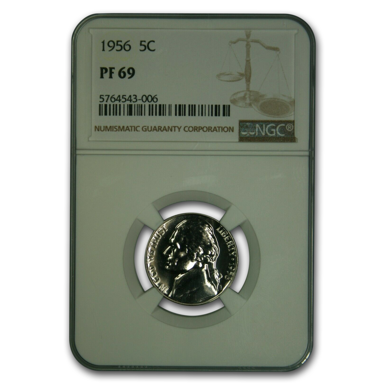 Buy 1956 Jefferson Nickel PF-69 NGC