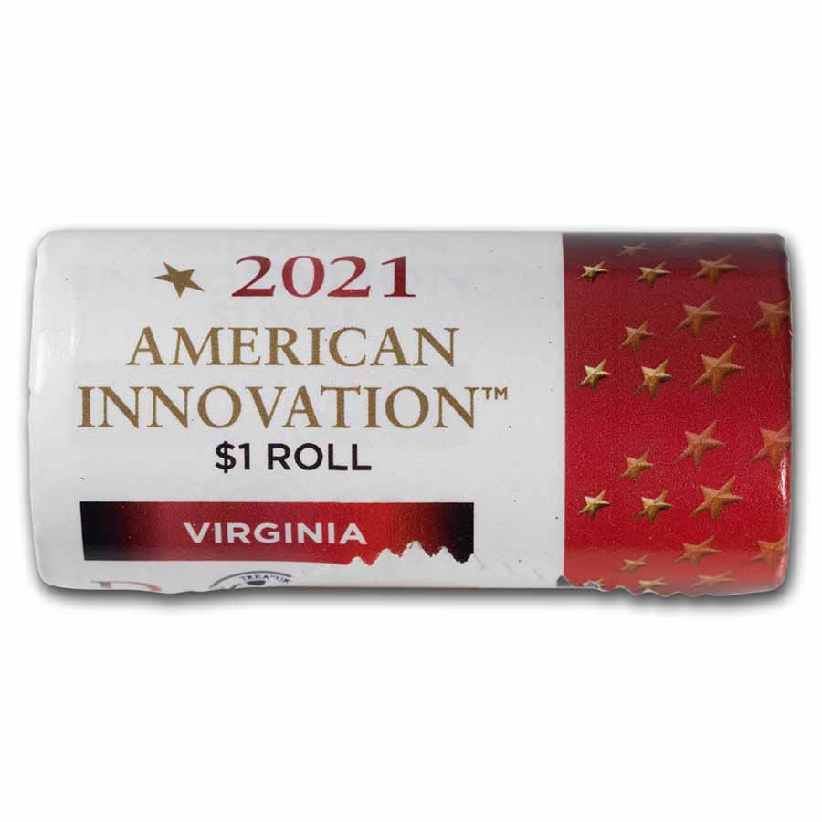 Buy 2021-D American Innovation $1 CB 25-Coin Roll VA