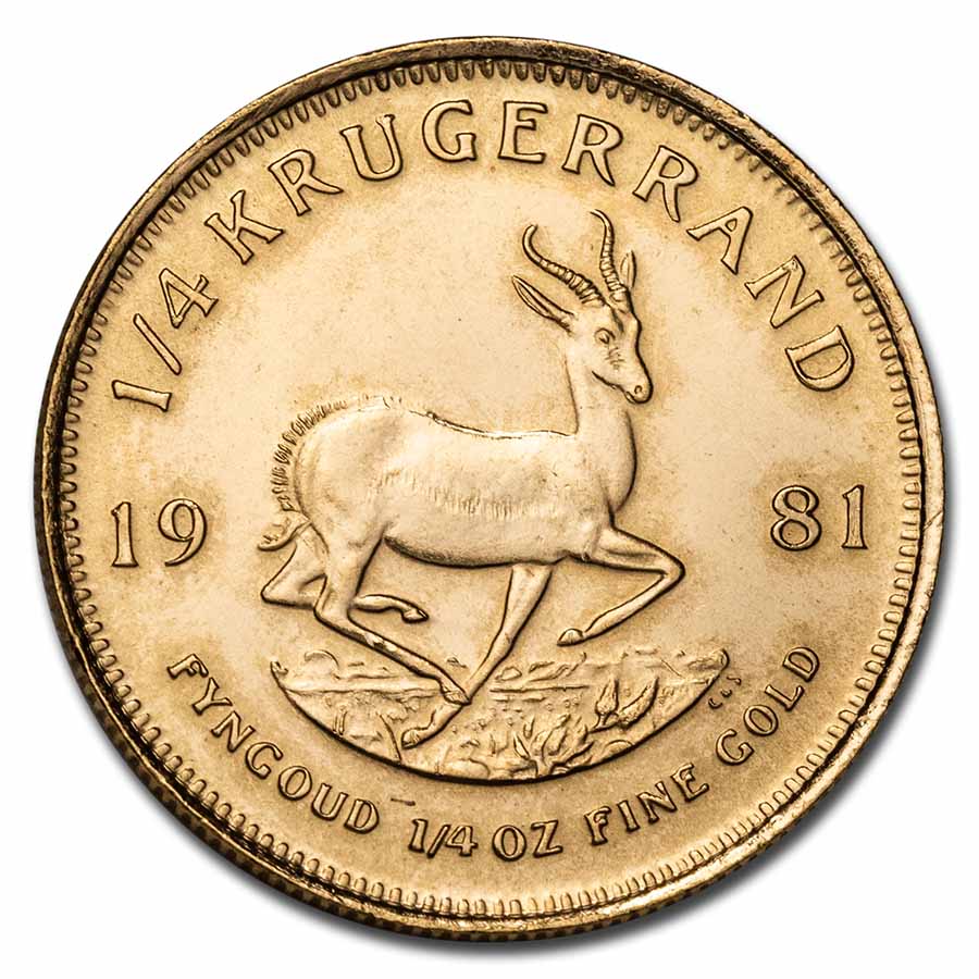 Buy 1981 South Africa 1/4 oz Gold Krugerrand BU