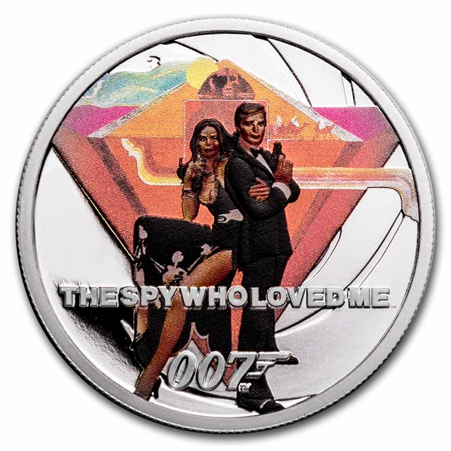 Buy 2021 TUV 1/2 oz Silver 007 James Bond The Spy Who Loved Me - Click Image to Close