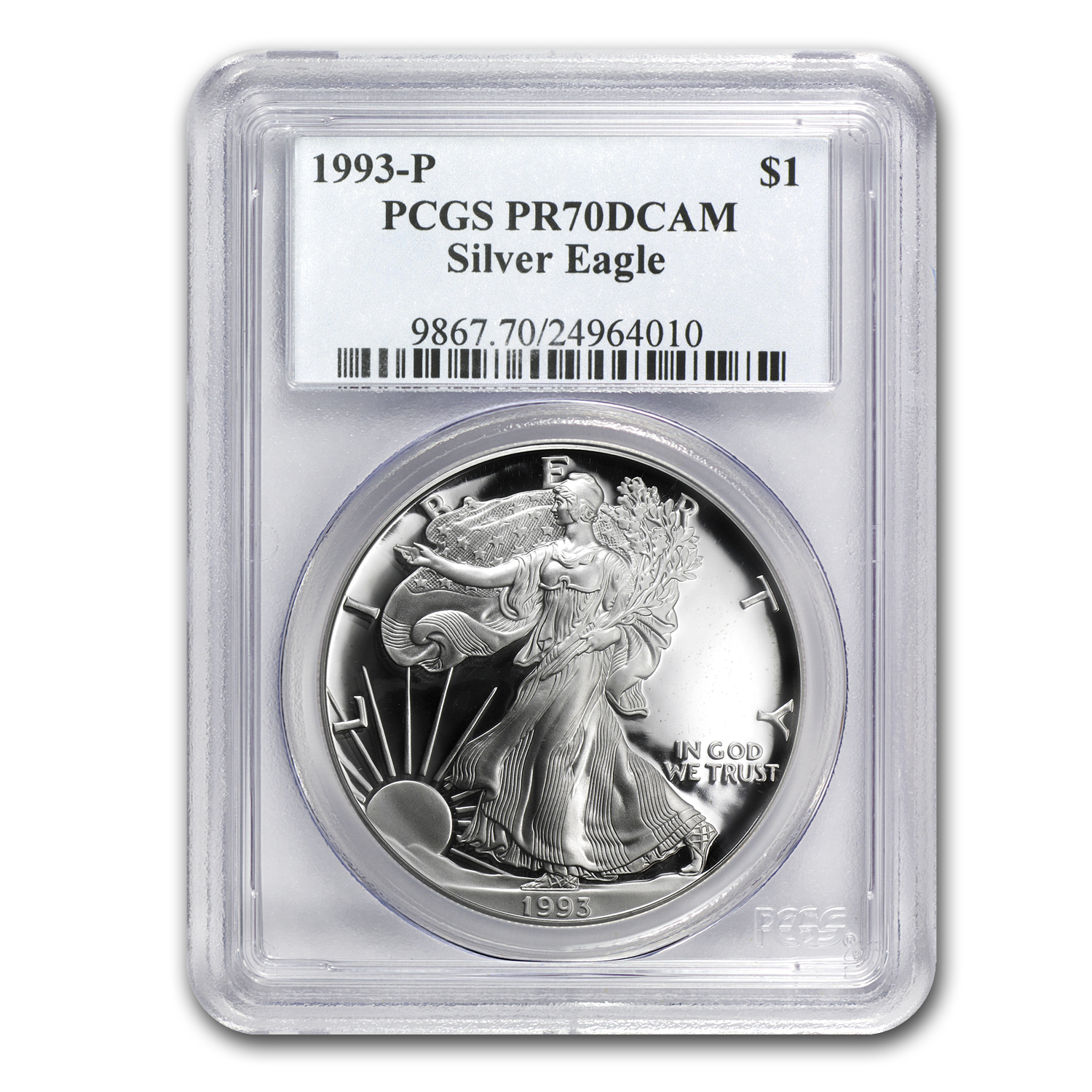 Buy 1993-P Proof American Silver Eagle PR-70 PCGS