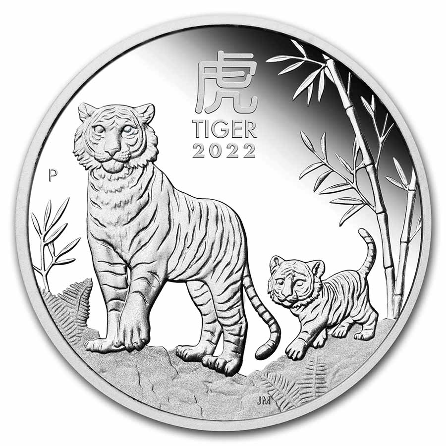 Buy 2022-P Australia 1 oz Silver Lunar Tiger Proof (w/Box & COA)