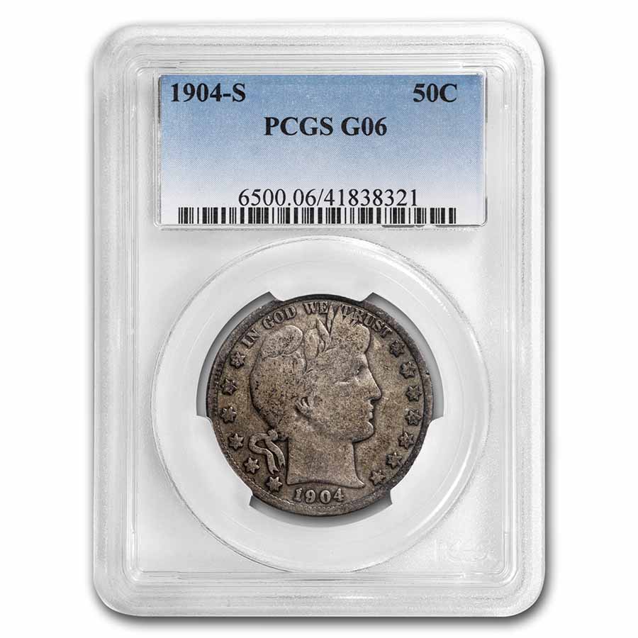 Buy 1904-S Barber Half Dollar G-06 PCGS