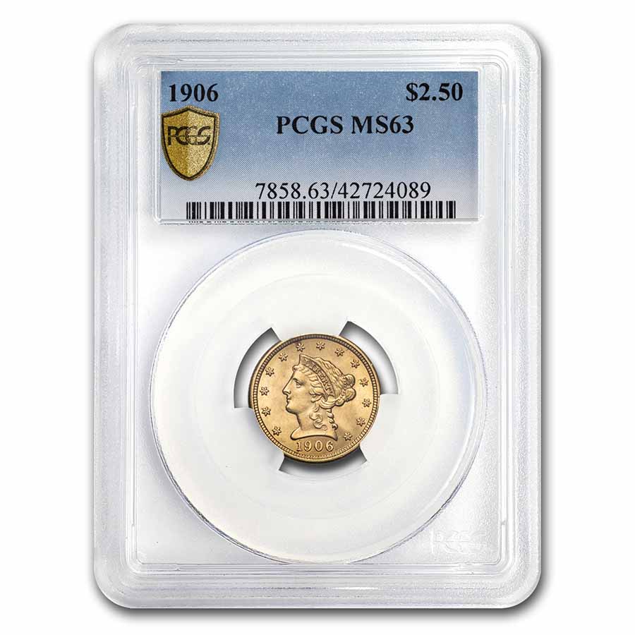 Buy 1906 $2.50 Liberty Gold Quarter Eagle MS-63 PCGS