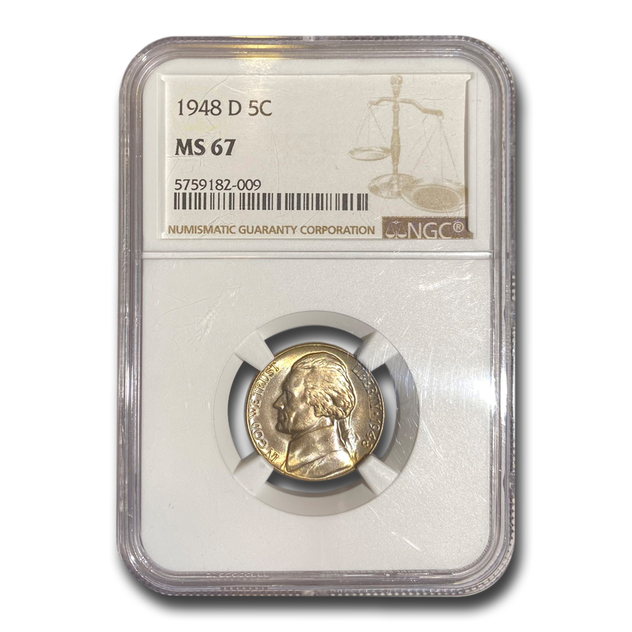 Buy 1948-D Jefferson Nickel MS-67 NGC