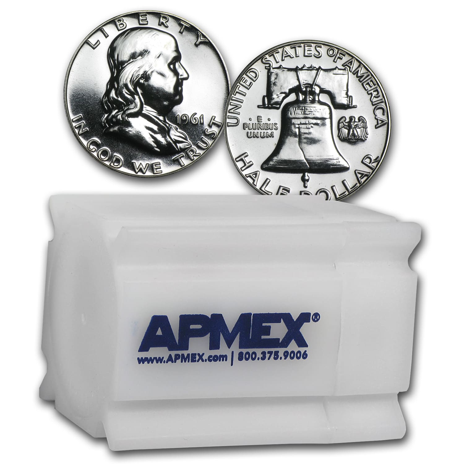 Buy 90% Silver Franklin Halves $10 20-Coin Roll Proof