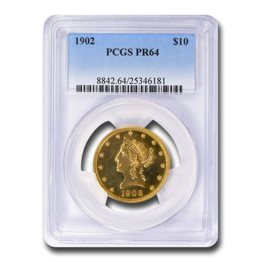 Buy 1902 $10 Liberty Gold Eagle PR-64 PCGS
