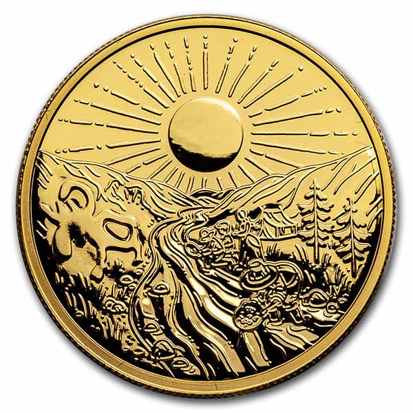 Buy 2021 CA 1 oz Au $200 125th Anniv Klond Gold Rush