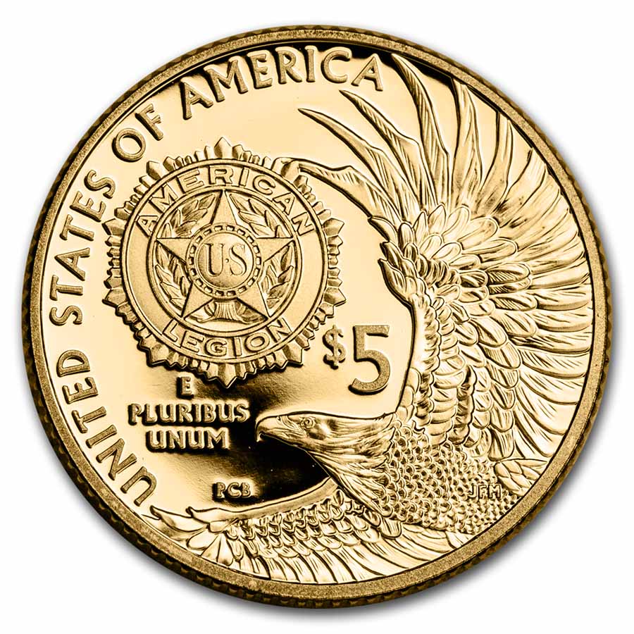 Buy 2019-W Gold $5 American Legion Proof (Capsule Only)
