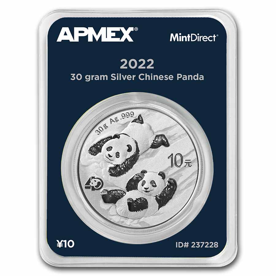 Buy 2022 China 30 gram Silver Panda (MintDirect? Single) - Click Image to Close