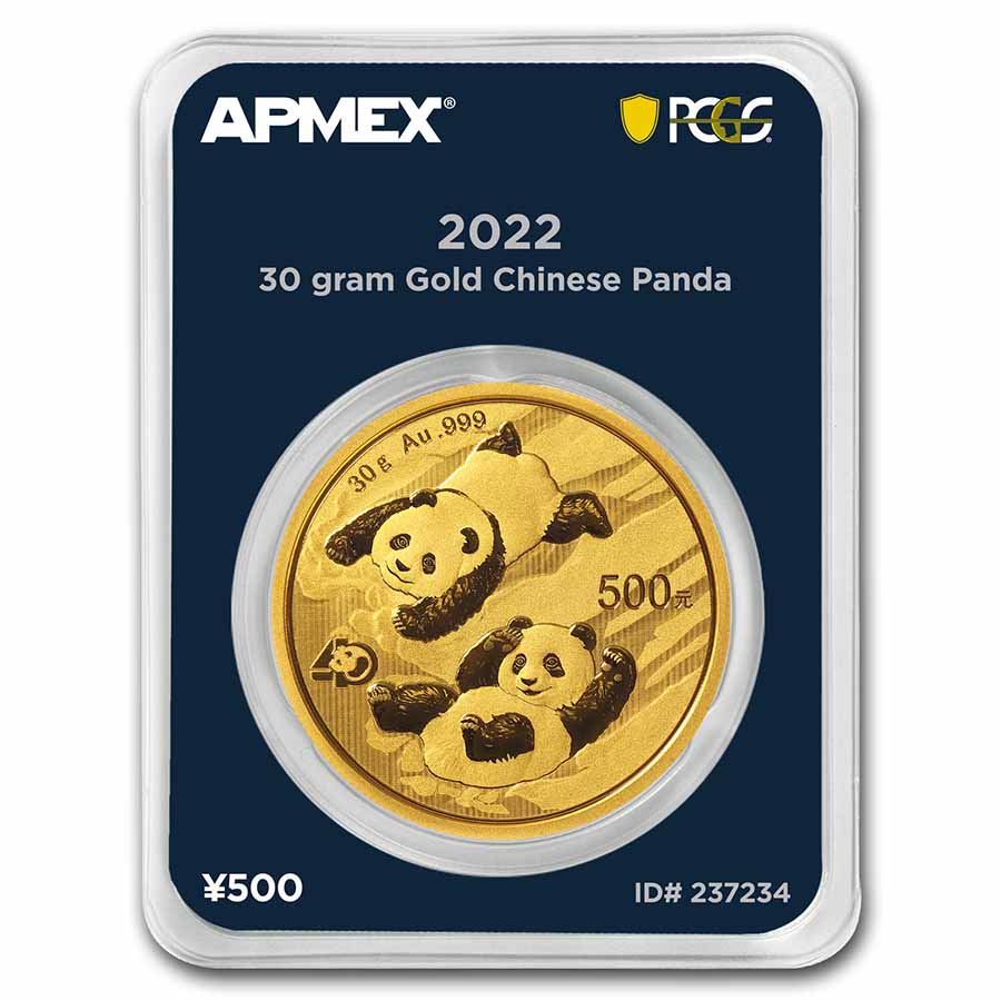 Buy 2022 China 30 gram Gold Panda (MD? Premier + PCGS FS Single)