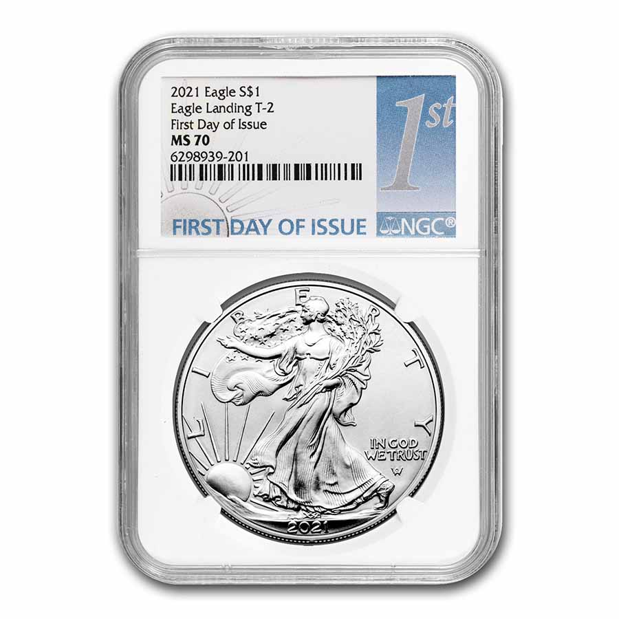 Buy 2021 American Silver Eagle MS-70 NGC (FDI, Type 2)