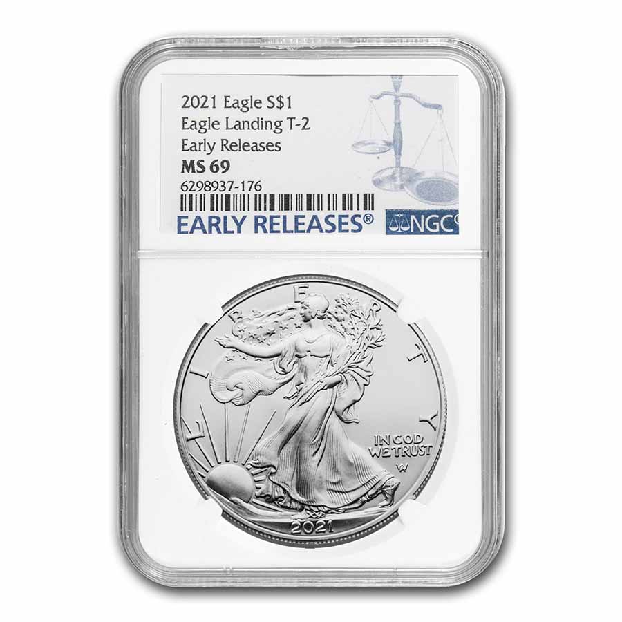 Buy 2021 American Silver Eagle MS-69 NGC (Early Release, Type 2)