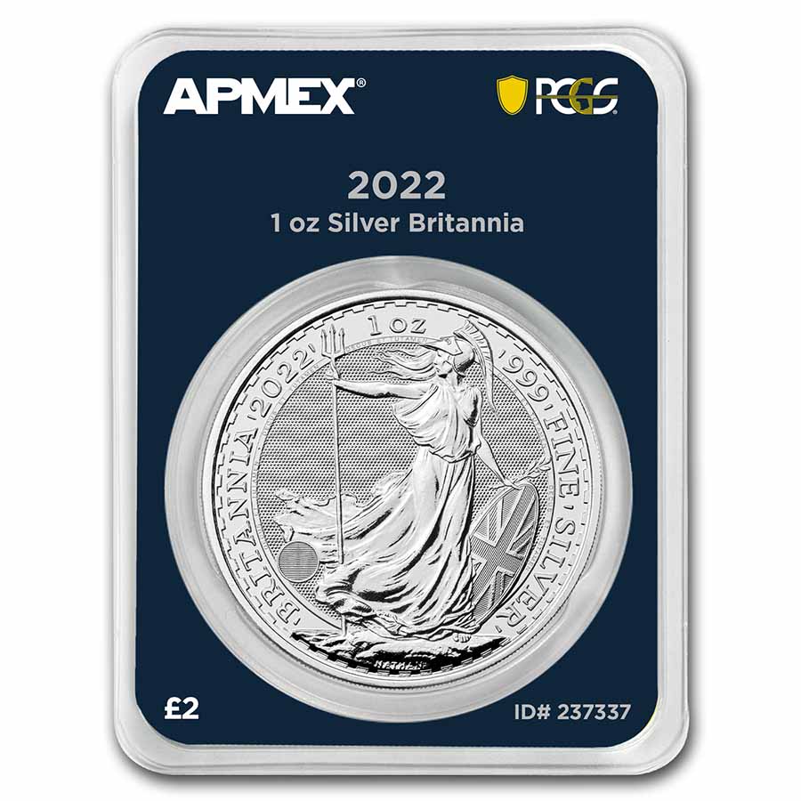 Buy 2022 GB 1 oz Silver Britannia (MintDirect? Premier + PCGS FS?) - Click Image to Close