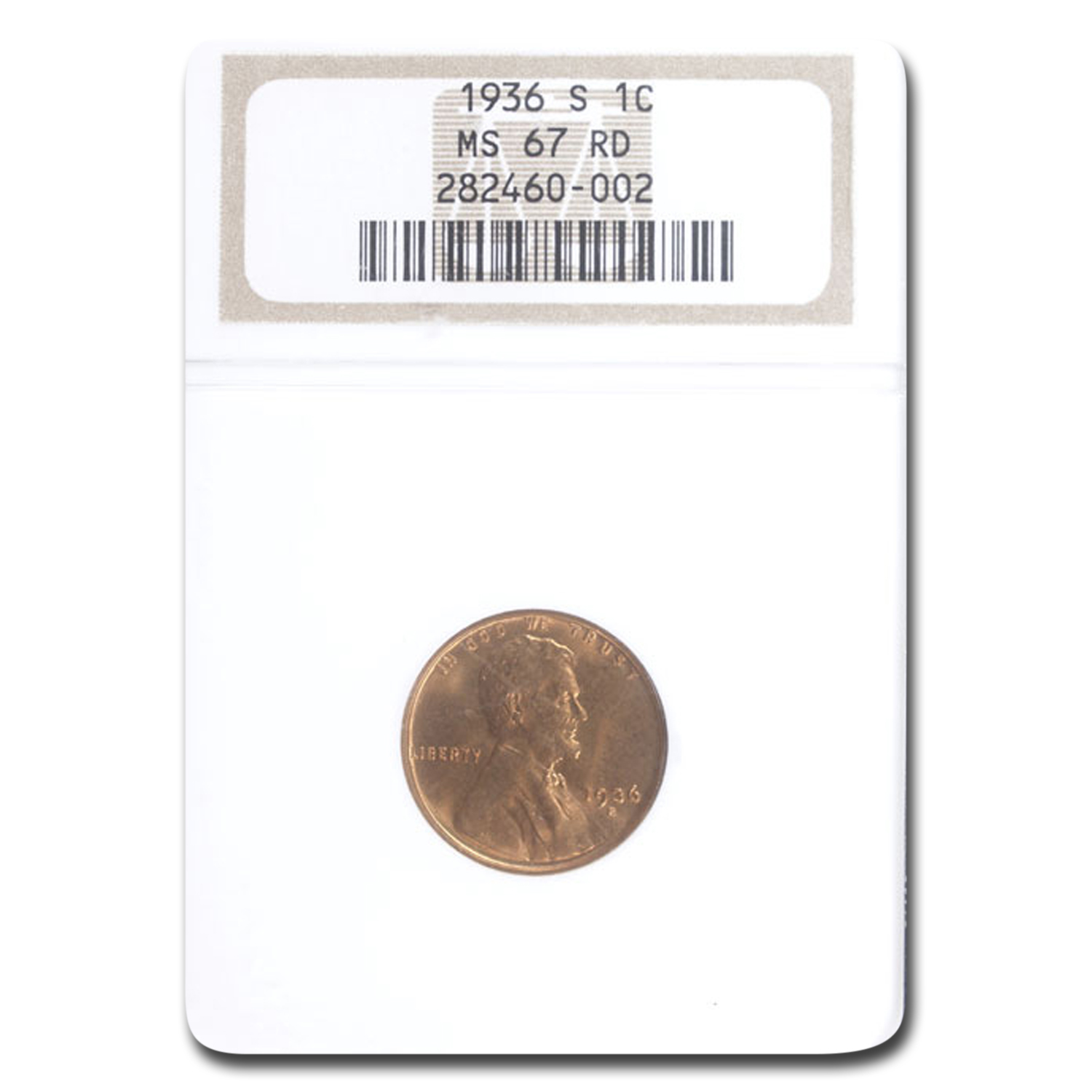 Buy 1936-S Lincoln Cent MS-67 NGC (Red)