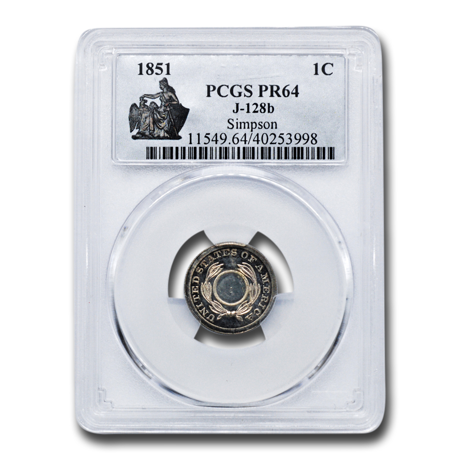 Buy 1851 Pattern Cent PCGS PR-64 PCGS (J-128b)
