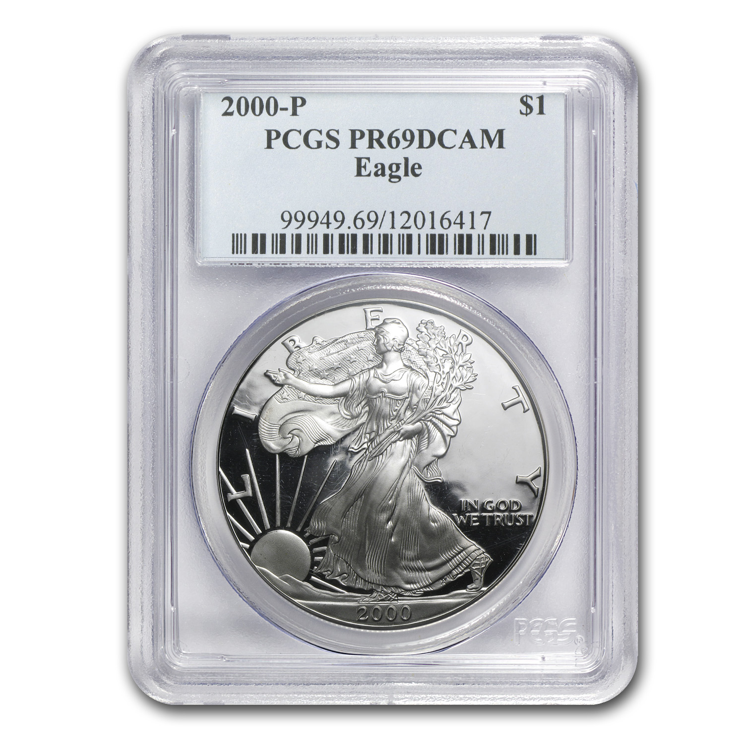 Buy 2000-P Proof American Silver Eagle PR-69 PCGS