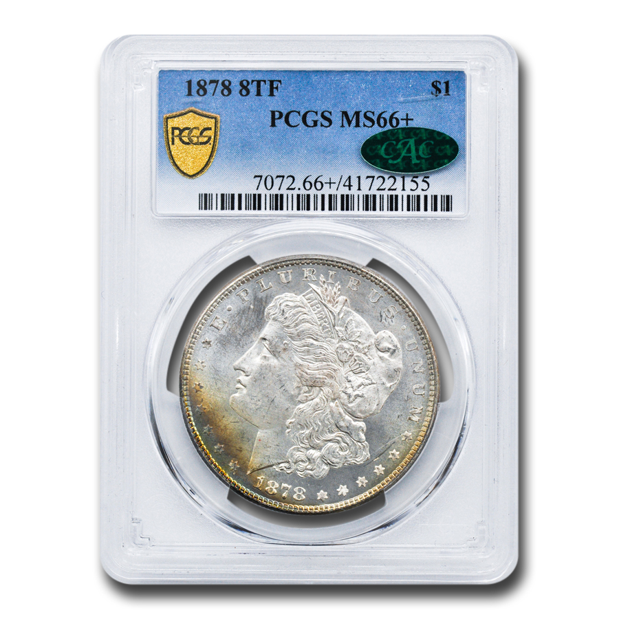 Buy 1878 Morgan Dollar 8 TF MS-66+ PCGS CAC