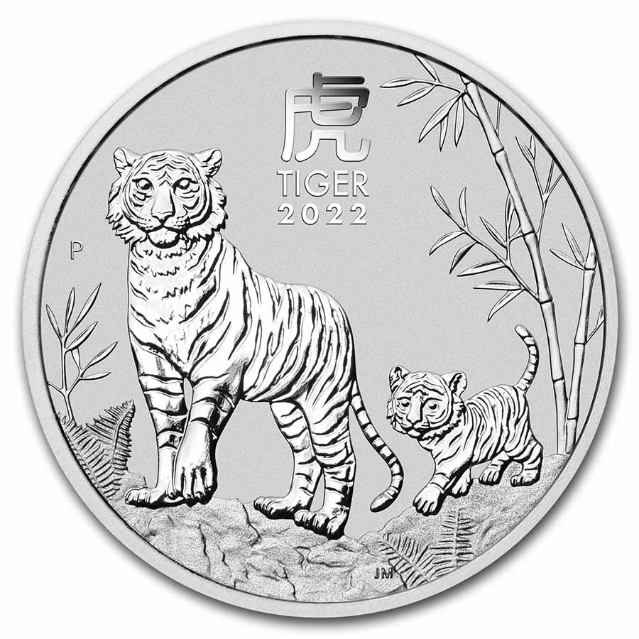 Buy 2022-P Australia 2 oz Silver Lunar Tiger BU (Series III)