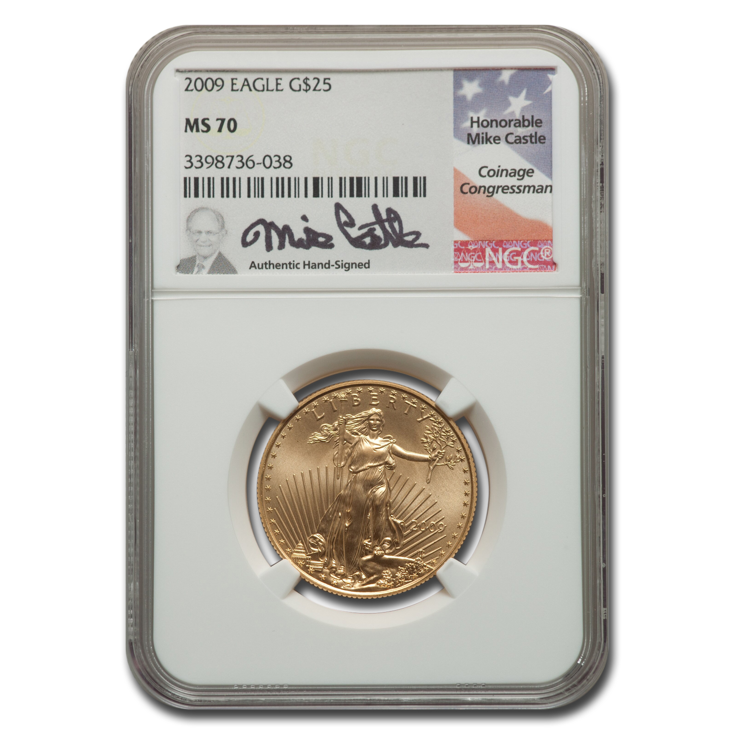 Buy 2009 1/2 oz American Gold Eagle MS-70 NGC (Castle)