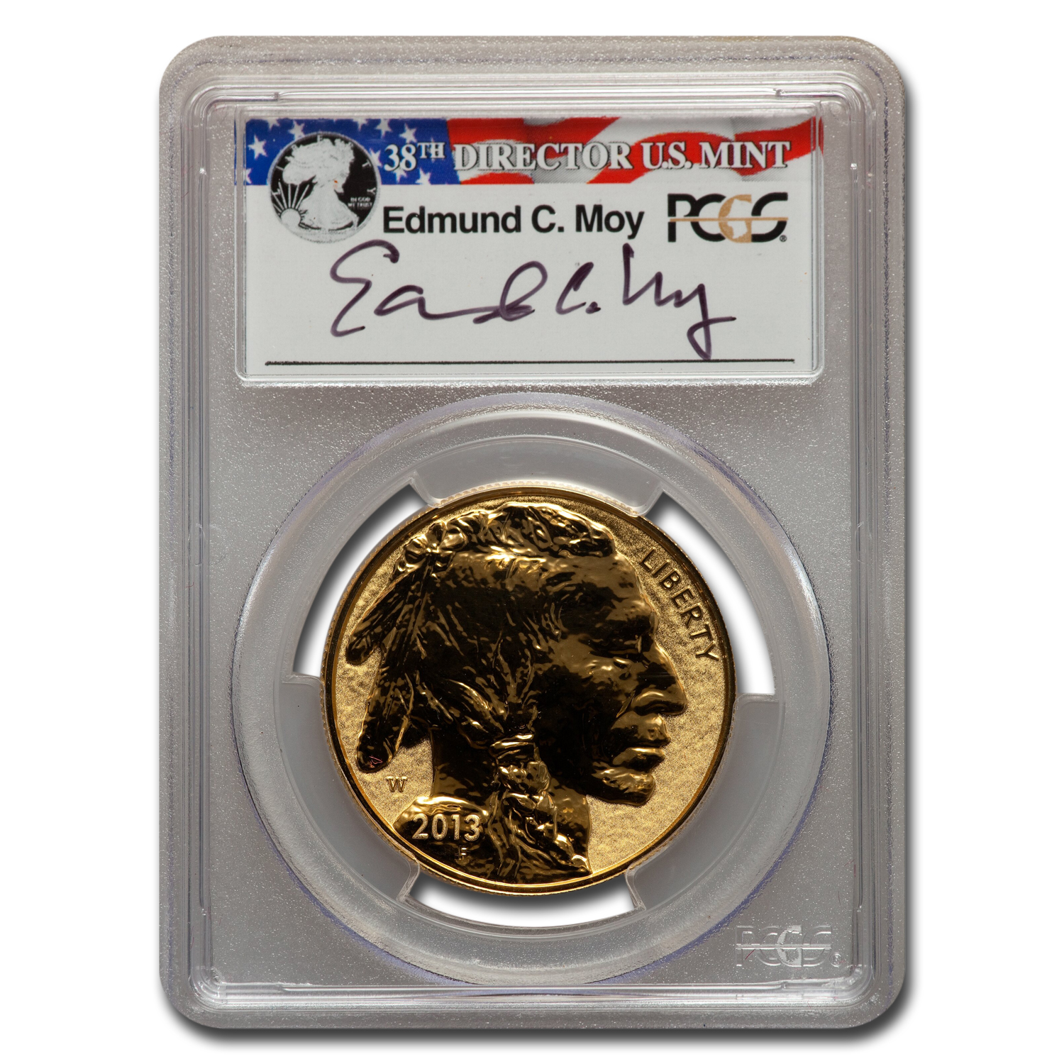 Buy 2013-W 1 oz Reverse Proof Gold Buffalo PR-70 PCGS (Moy) - Click Image to Close