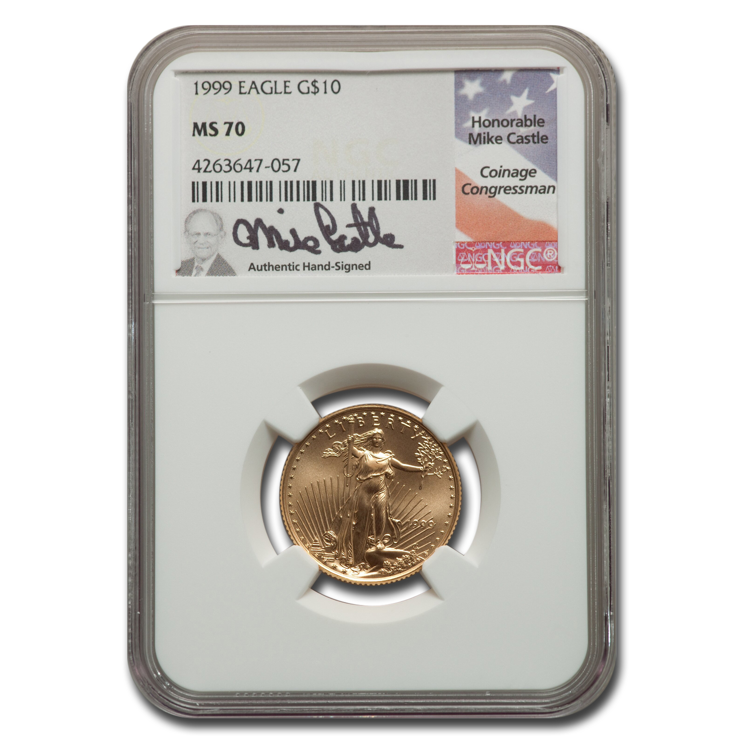 Buy 1999 1/4 oz American Gold Eagle MS-70 NGC (Castle)