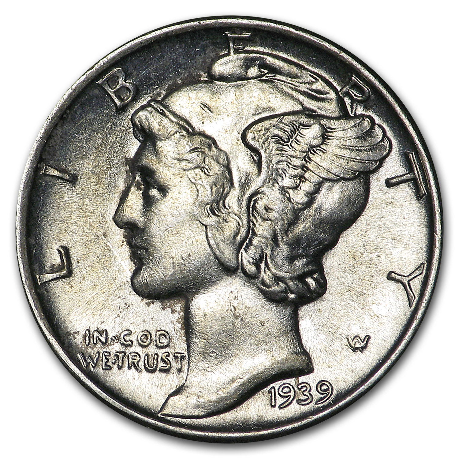 Buy 1939 Mercury Dime AU - Click Image to Close