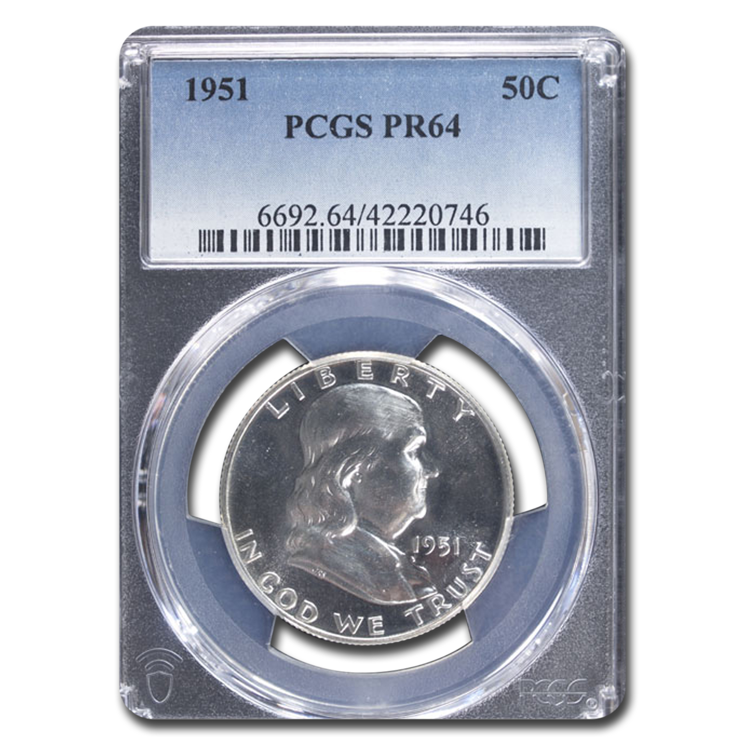 Buy 1951 Franklin Half Dollar PR-64 PCGS