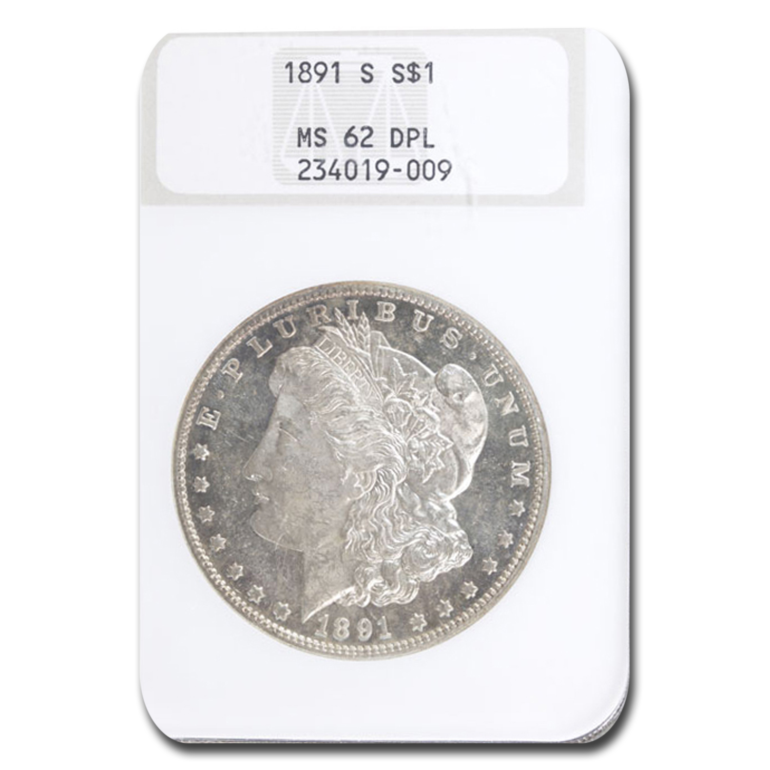 Buy 1891-S Morgan Dollar MS-62 NGC (DPL)