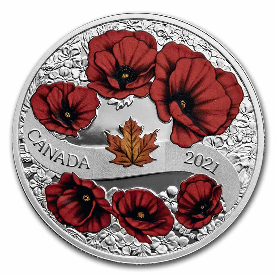 Buy 2021 Canada Silver $20 A Wreath of Remembrance: Lest We Forget - Click Image to Close