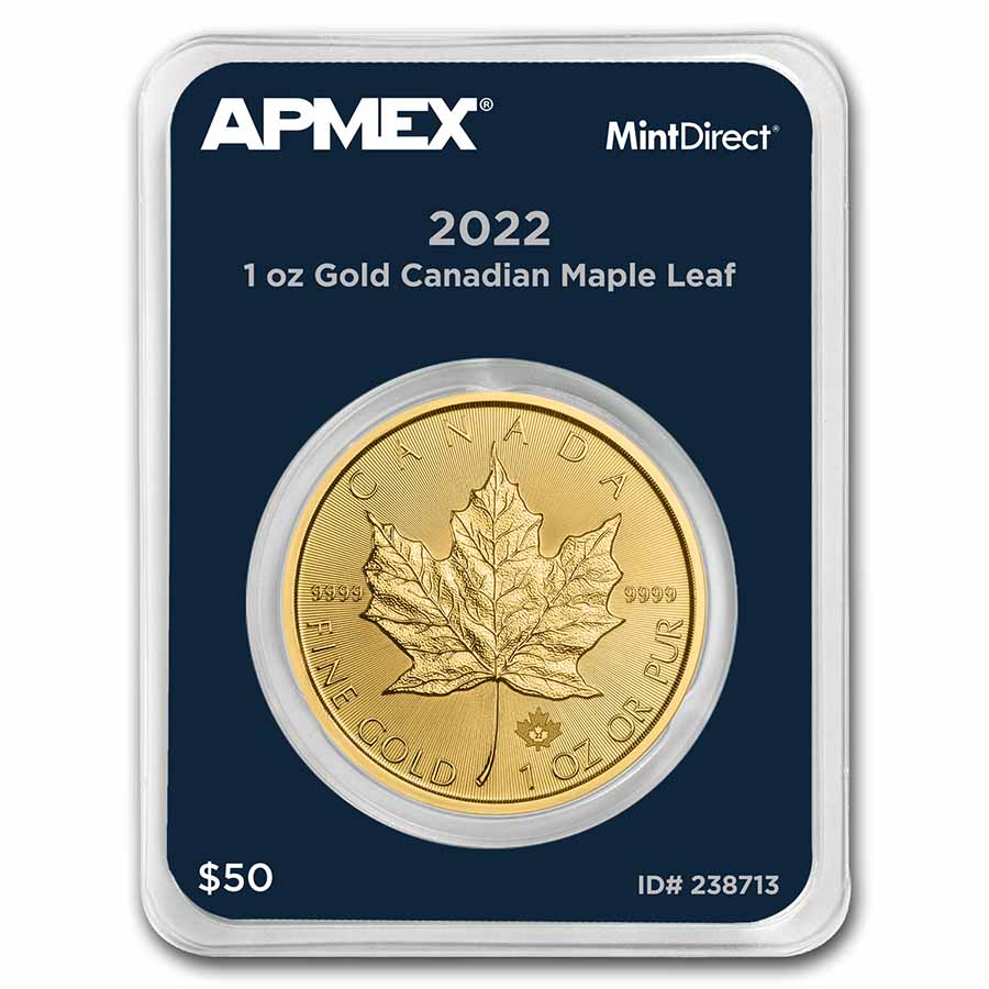 Buy 2022 Canada 1 oz Gold Maple Leaf (MintDirect? Single)