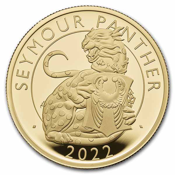Buy 2022 1 oz Gold Royal Tudor Beasts Seymour Panther Prf (Box/COA)